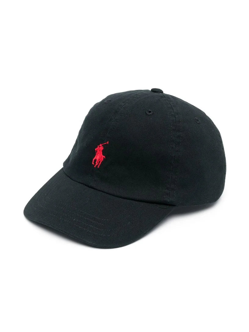 Polo Ralph Lauren Polo Logo Cap Black Red