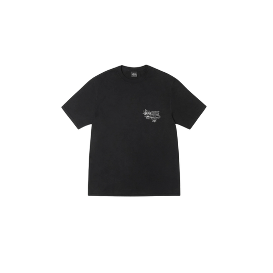 Stussy Respect The Pool Tee Pigment Dyed Black