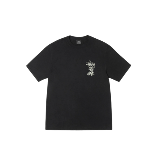 Stussy Double Dragon Tee Pigment Dyed Black