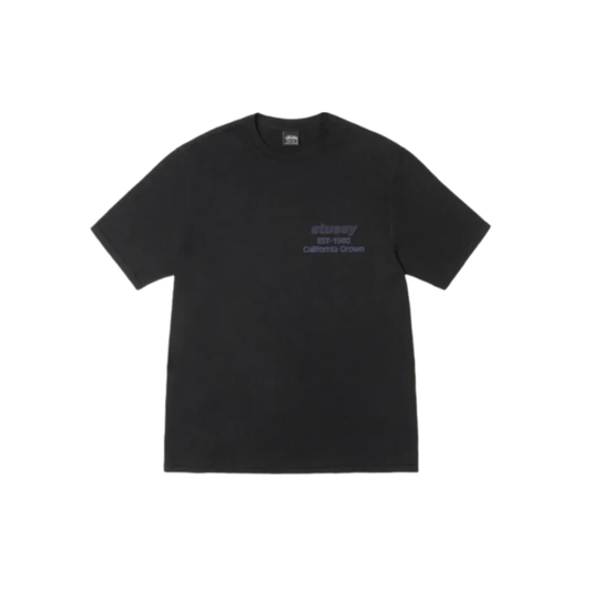 Stussy California Grown Tee Pigment Dyed Black
