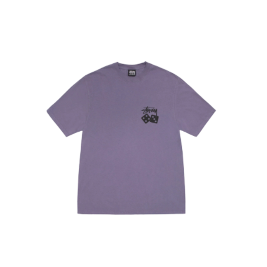 Stussy Dice Tee Pigment Dyed Grape