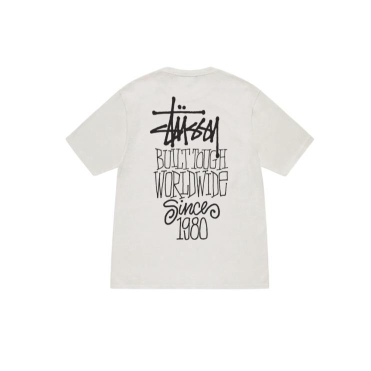 Stussy Built Tough Tee Pigment Dyed Natural