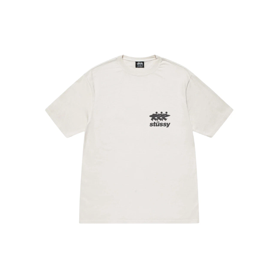 Stussy Surfwalk Tee Pigment Dyed White