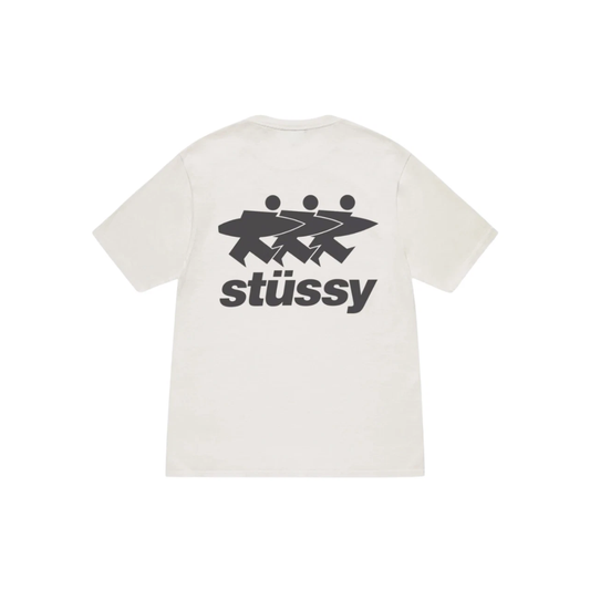 Stussy Surfwalk Tee Pigment Dyed White