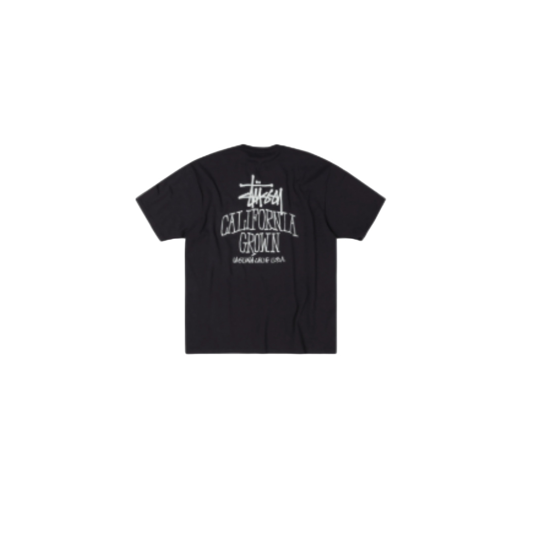Stussy Cali Grown Tee Pigment Dyed Faded Black