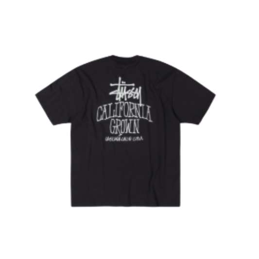 Stussy Cali Grown Tee Pigment Dyed Faded Black