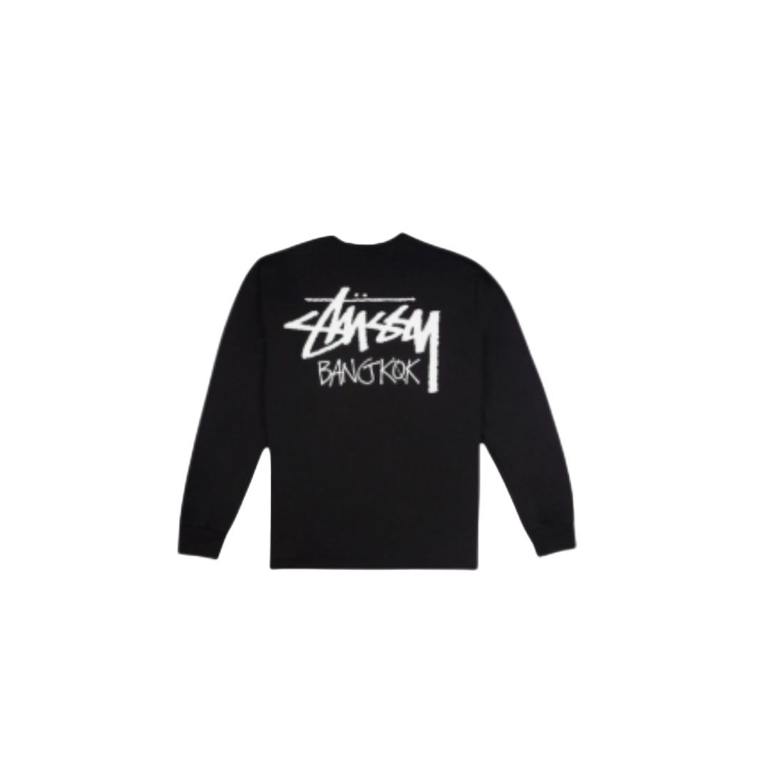 Stussy Bangkok L/S Tee Black