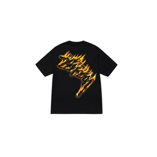 Stussy Burning Stock Tee Black