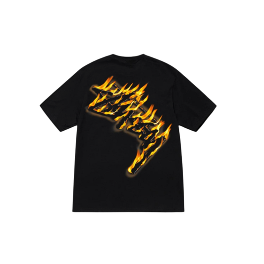Stussy Burning Stock Tee Black
