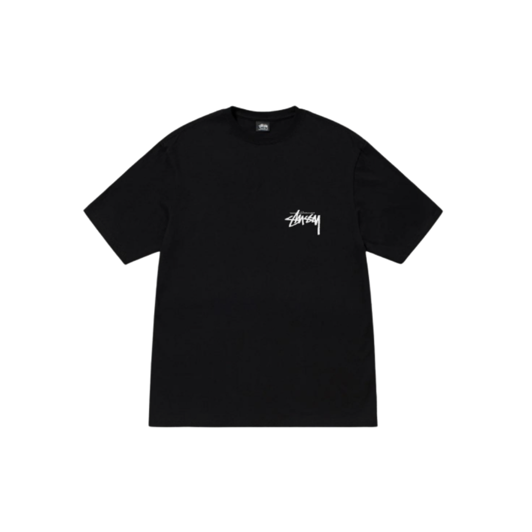 Stussy Burning Stock Tee Black
