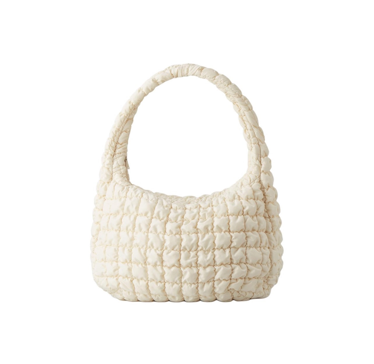 COS Quilted Oversized Shoulder Bag Beige