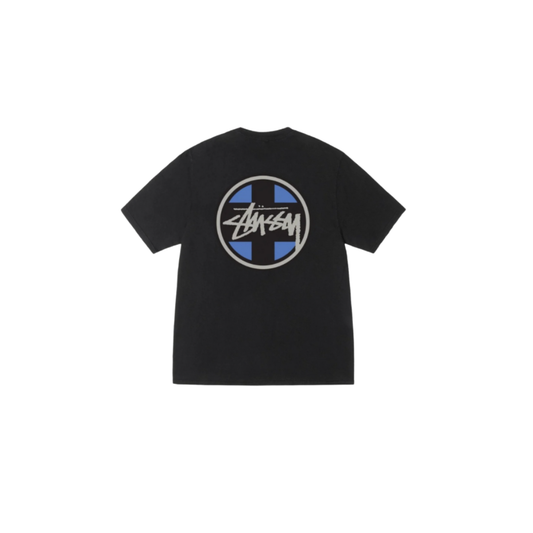 Stussy Cross Dot Tee Pigment Dyed Black