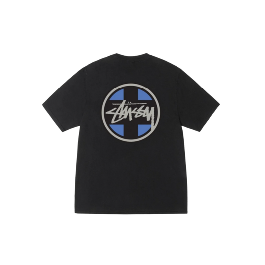 Stussy Cross Dot Tee Pigment Dyed Black