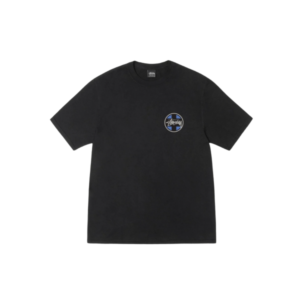 Stussy Cross Dot Tee Pigment Dyed Black