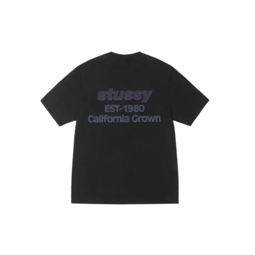 Stussy California Grown Tee Pigment Dyed Black