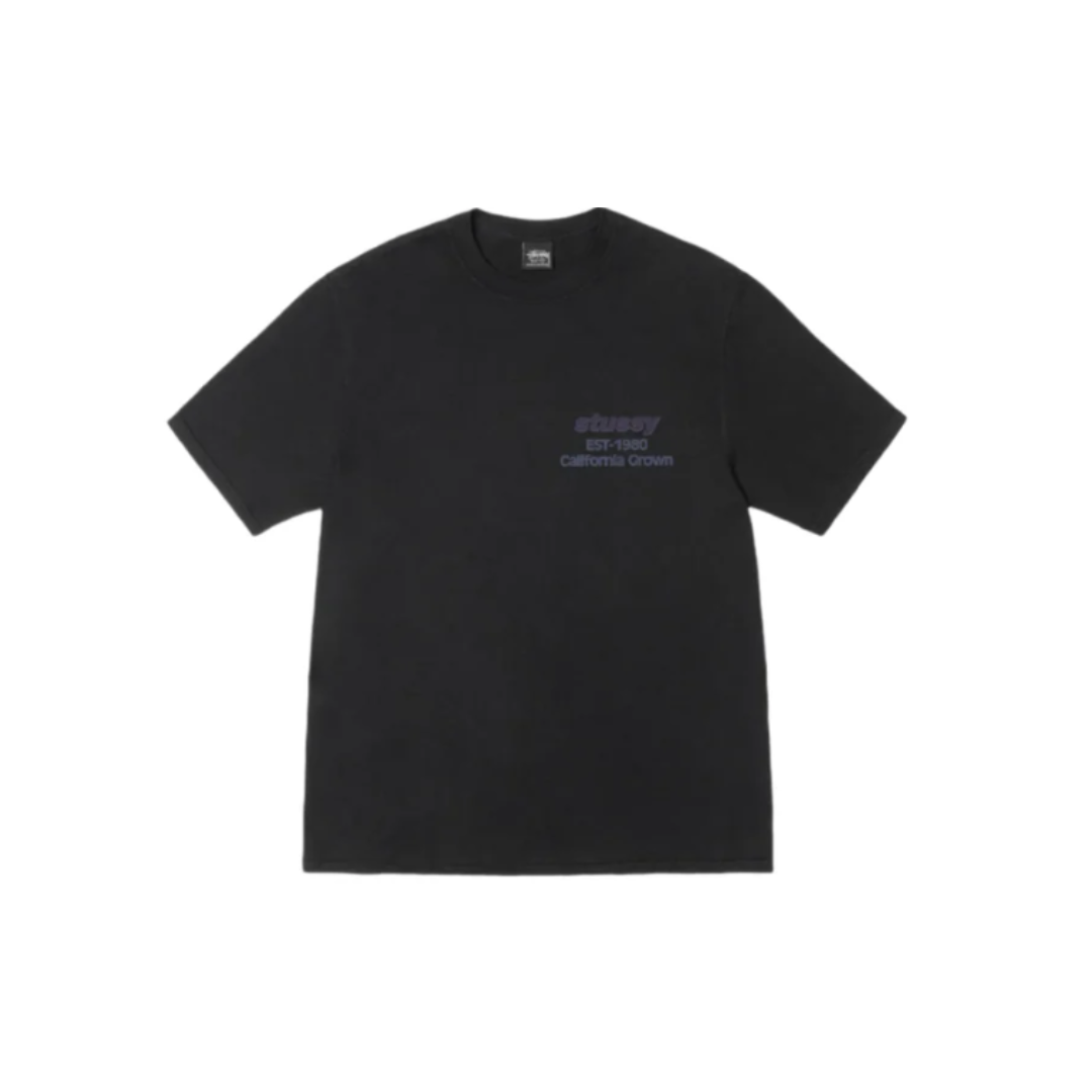Stussy California Grown Tee Pigment Dyed Black