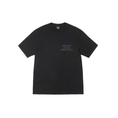 Stussy California Grown Tee Pigment Dyed Black