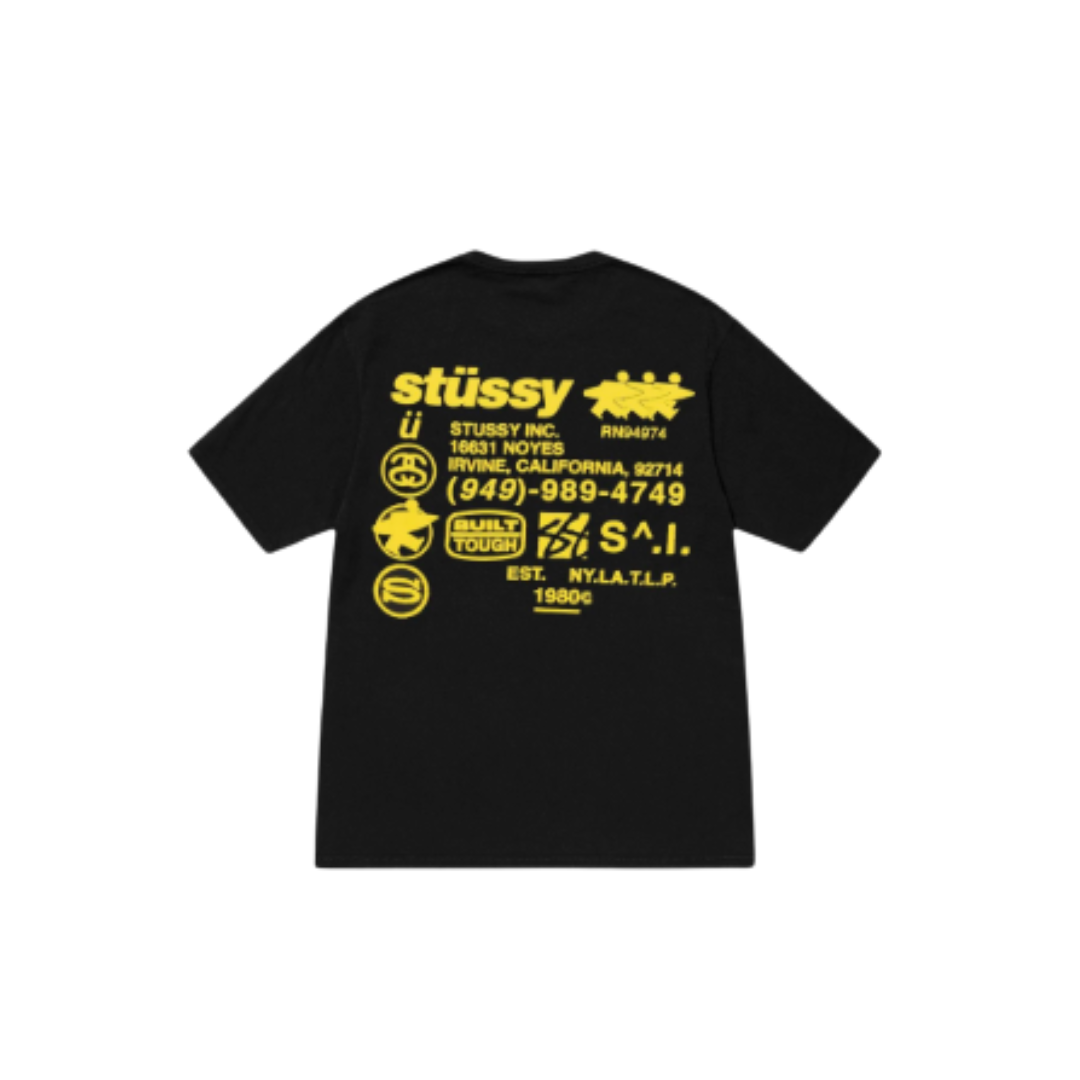 Stussy DNA Tee Pigment Dyed Black (FW24)