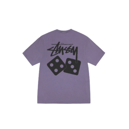Stussy Dice Tee Pigment Dyed Grape