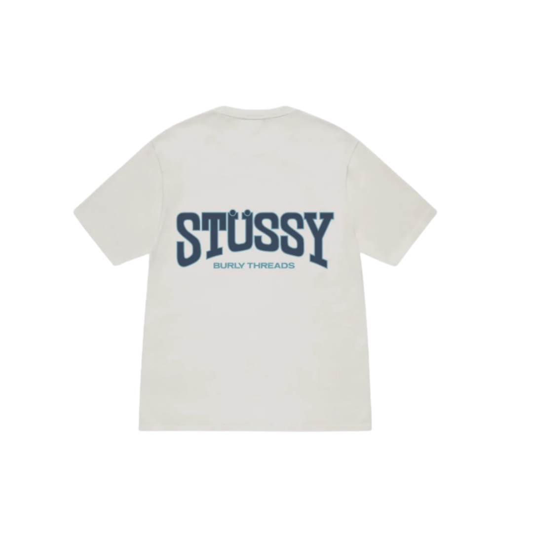 Stussy Burly Threads Tee Pigment Dyed Natural