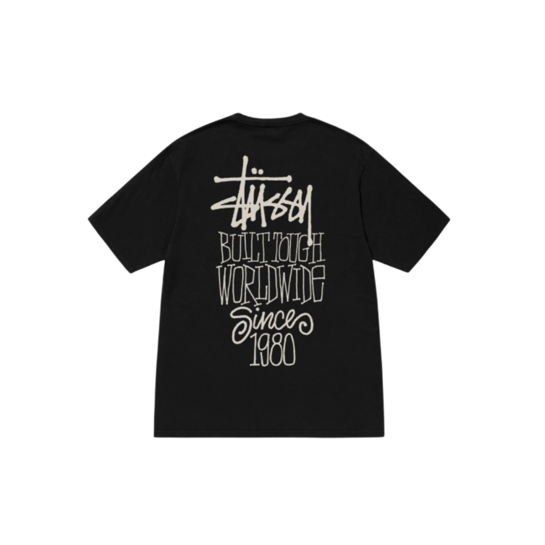 Stussy Built Tough Tee Pigment Dyed Black