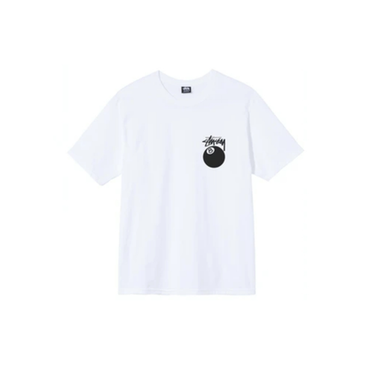 Stussy 8 Ball Pig Dyed Tee White