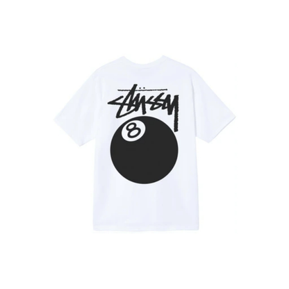 Stussy 8 Ball Pig Dyed Tee White