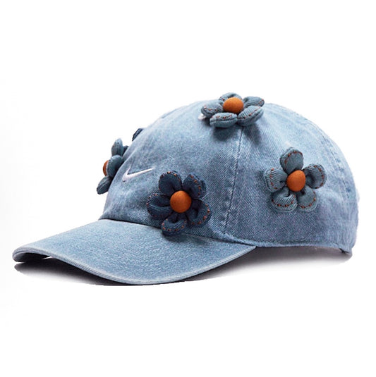 Nike Club Cap Aegean Storm Thunder Blue White Flower