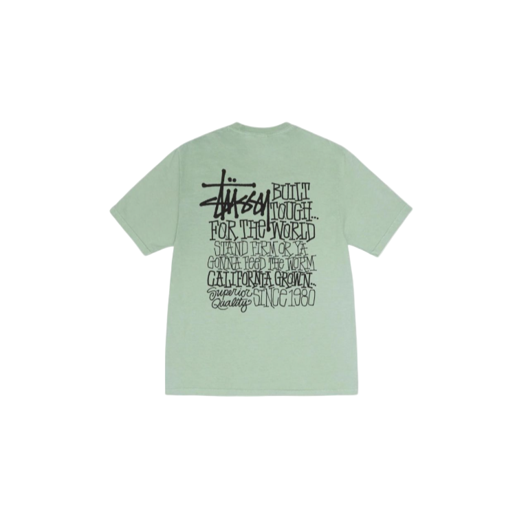 Stussy California Grown Tee Pigment Dyed Granite