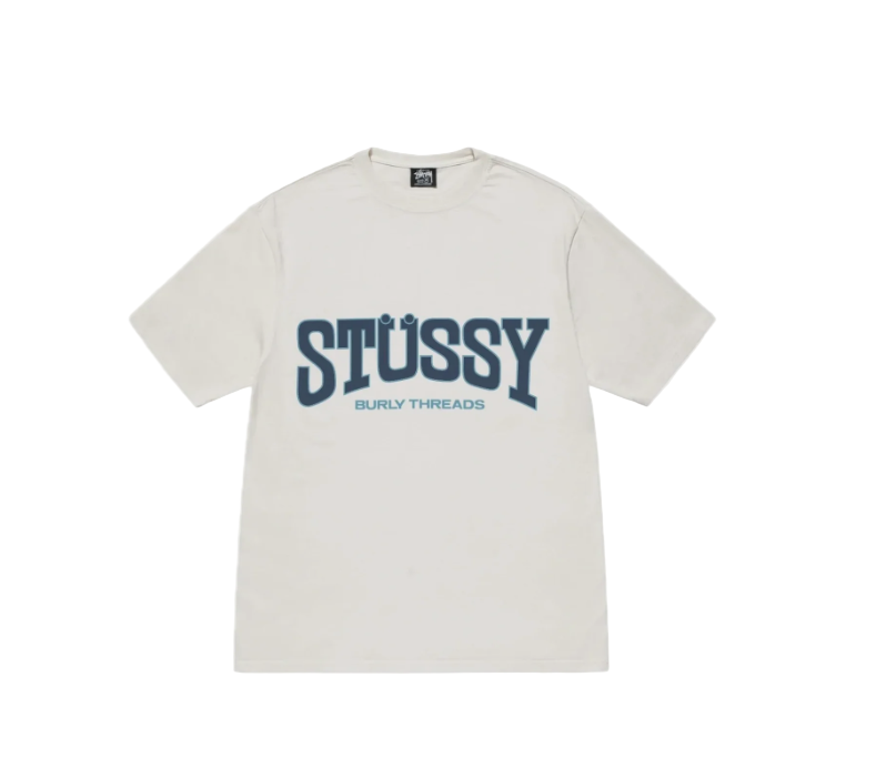 Stussy Burly Threads Tee Pigment Dyed Natural