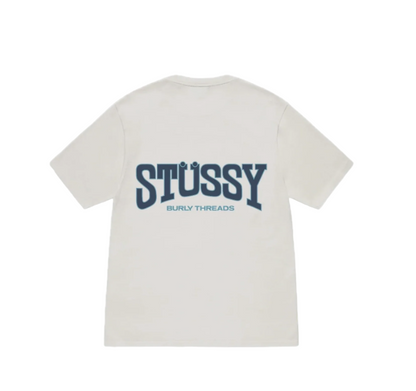 Stussy Burly Threads Tee Pigment Dyed Natural