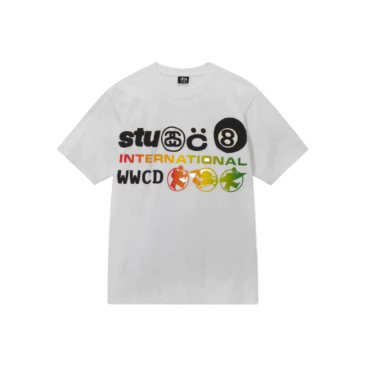 Stussy x Cactus Plant Flea Market International T-Shirt White