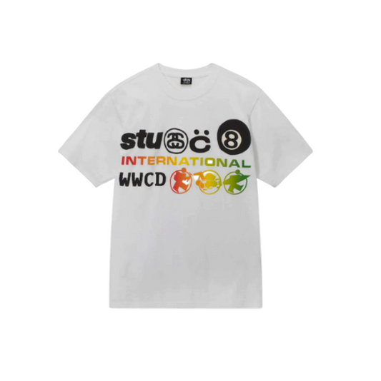 Stussy x Cactus Plant Flea Market International T-Shirt White