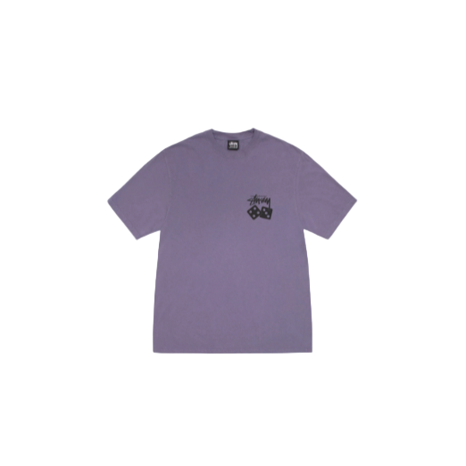 Stussy Dice Tee Pigment Dyed Grape