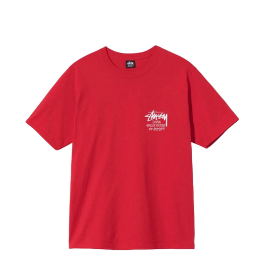 Stussy Stock DSM Los Angeles T-Shirt Red