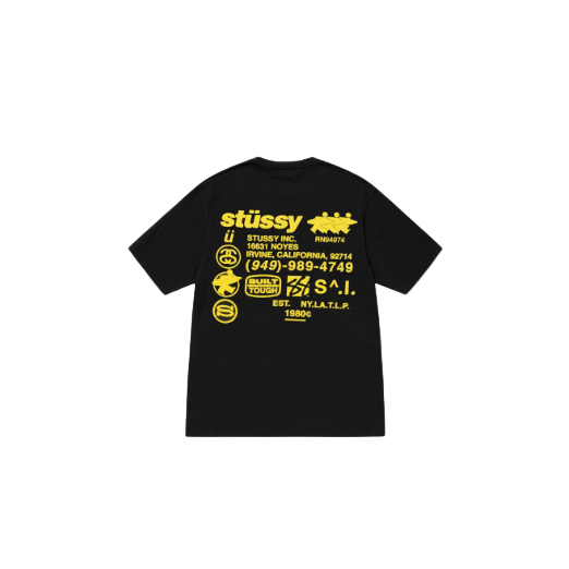 Stussy DNA Tee Pigment Dyed Black (FW24)