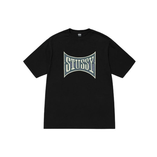 Stussy Champion Pigment Dyed T-Shirt Black