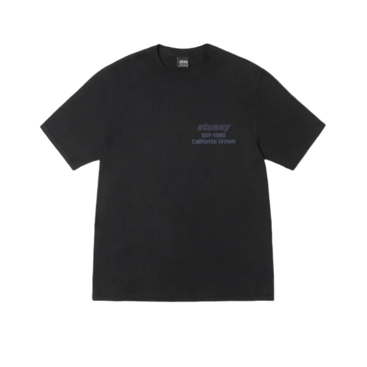 Stussy California Grown Tee Pigment Dyed Black