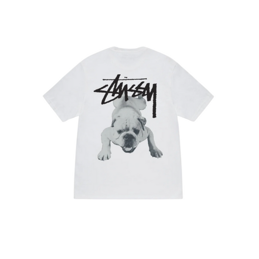 Stussy Stock Dog Tee White
