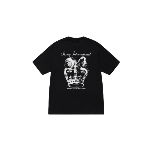 Stussy Dog Crown Tee Black