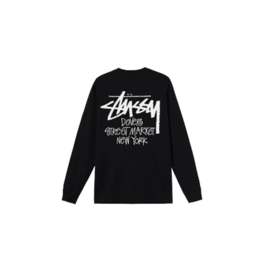 Stussy Stock DSM New York LS T-Shirt Black